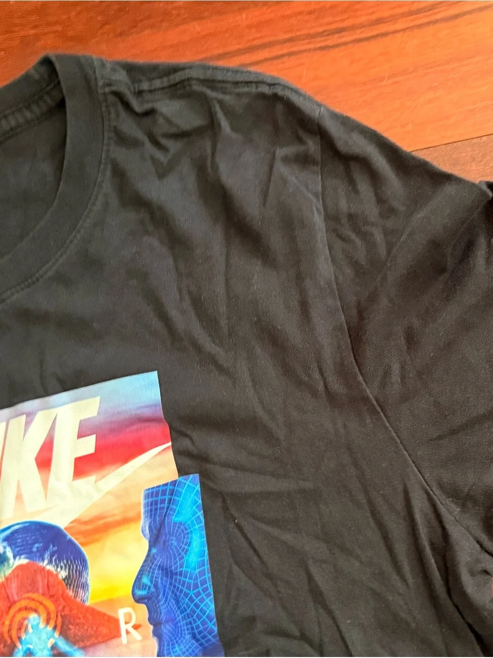 Y2K Nike Air Festival Photo Unisex T-Shirt Air Futura Sci-Fi Art Size Large